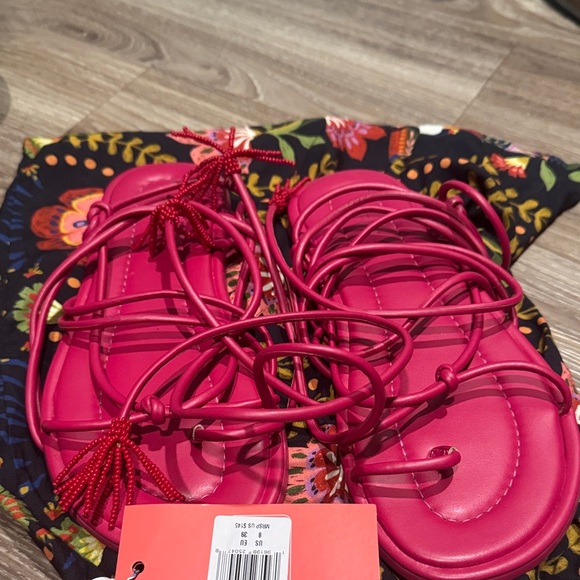FARM Rio Pink Strappy Sandals - Picture 1 of 4